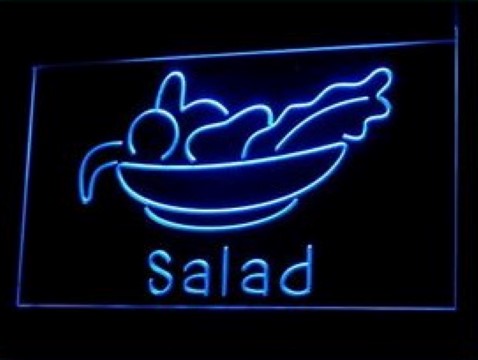 Salad Bar Display LED Neon Sign